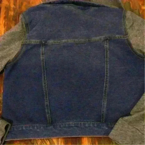 Matilda Jane 435 Hooded moon beam cropped denim jacket size 12 - Picture 2 of 3